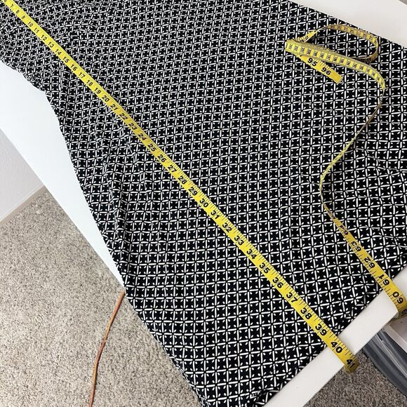 Louie Lucie Dress Womens Small Midi Fit and Flare Geometric Office Retro Belted - Picture 11 of 15